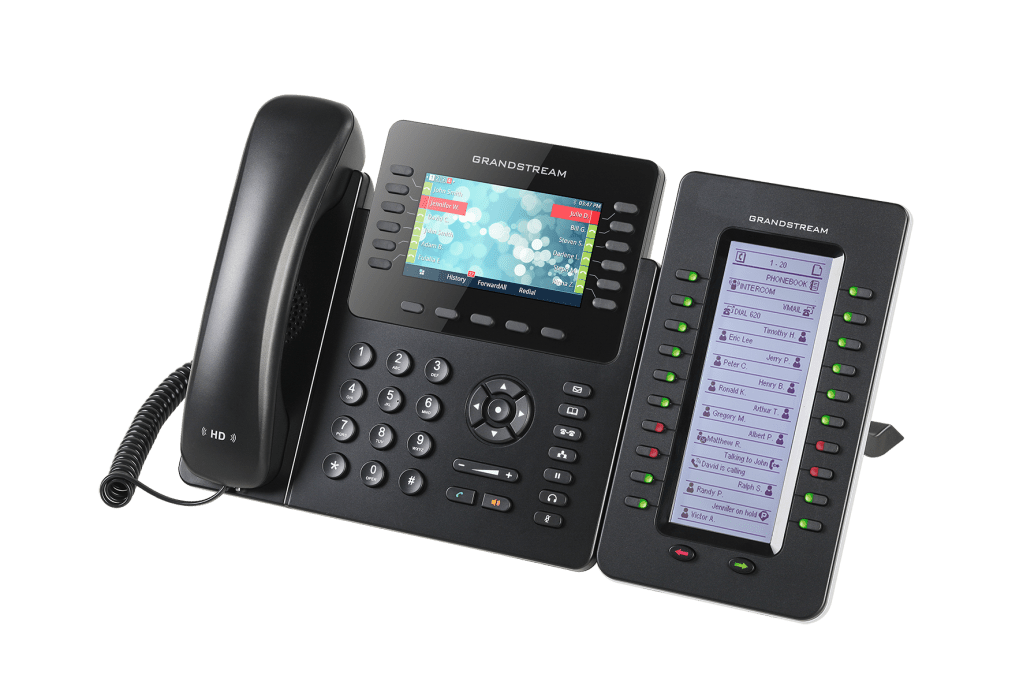 Grandstream GXP2170 desk phone with expansion module